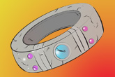 It's a high tech ring, that tells time, and kinda sorta dilutes it... you think. 